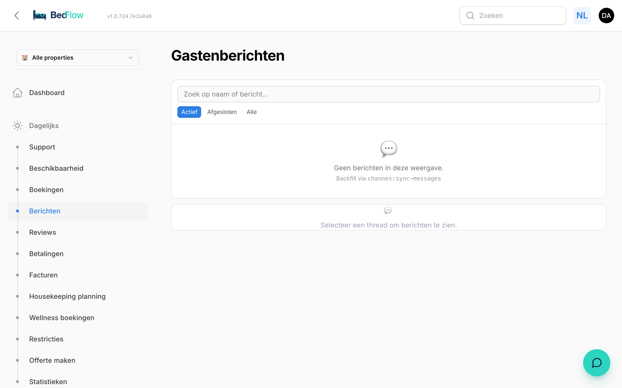 Gastinbox — Channex-berichten