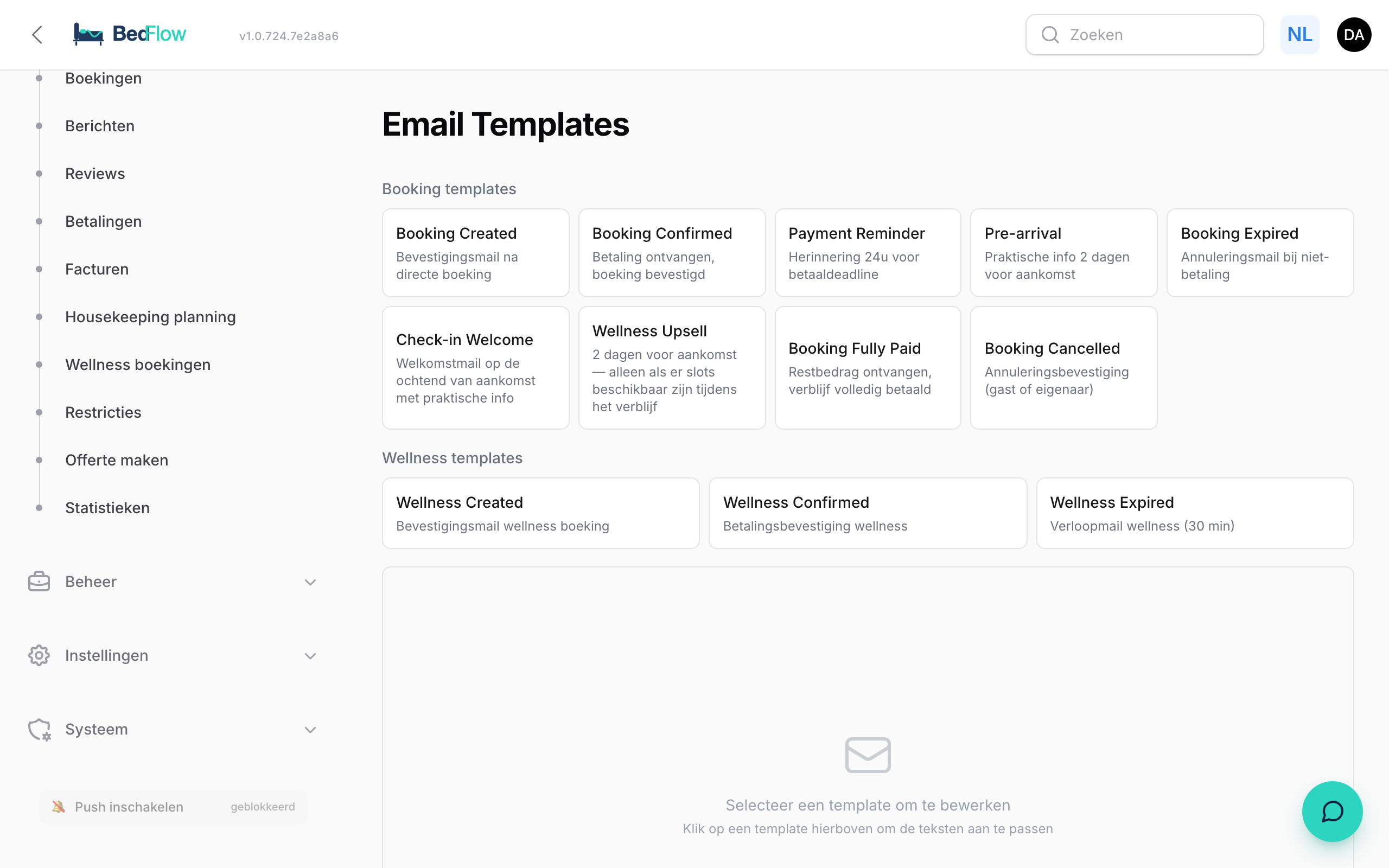 E-mailteksten bewerken