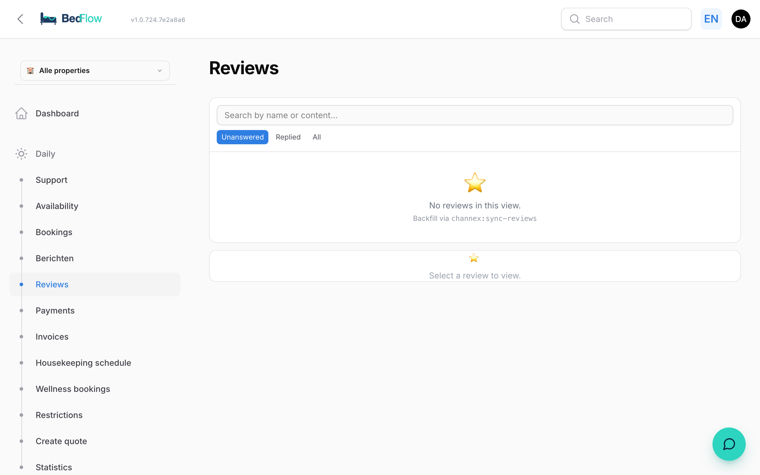 Reviews inbox — all reviews in one place